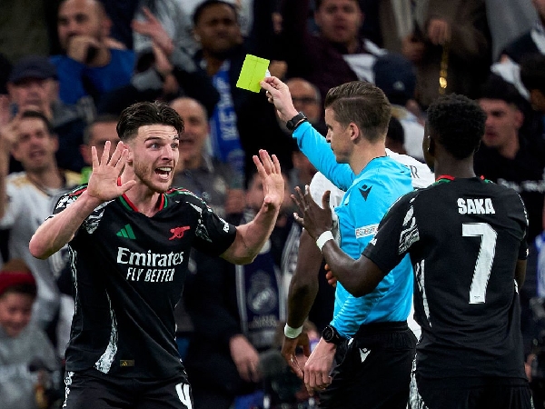 Declan Rice Lega Penalti Kontroversial Real Madrid Dibatalkan