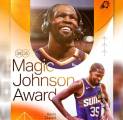 Kevin Durant Menangkan Magic Johnson Award Untuk Kedua Kalinya