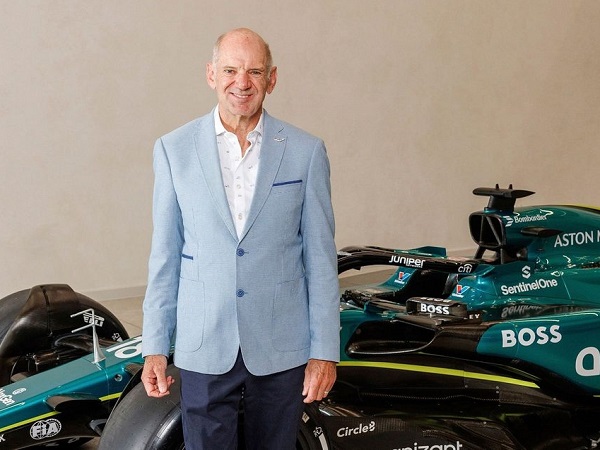 Adrian Newey turut hadiri balapan di GP Monako.